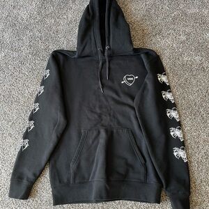 Vans Black Sweater with Graphic Sleeve Designs